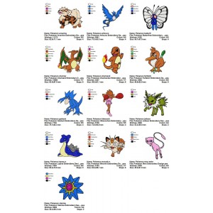 Collection 13 Pokemon Embroidery Designs 03